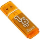 Накопитель USB2.0 16Гб SmartBuy Glossy SB16GBGS-Or,оранжевый