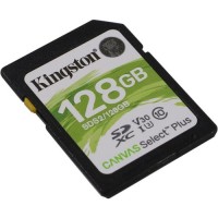Карта памяти SDXC 128Гб/Class 10/UHS-I(Class 3),Kingston Canvas Select Plus(SDS2/128GB)