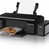 Принтер струйный Epson L805, А4, цветной(СНПЧ,6 цветов), 37 стр/мин/38 стр/мин,WiFi,iPrint,черный
