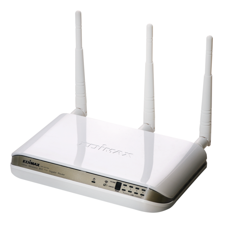Маршрутизатор Wi-Fi Edimax BR-6574N , 4 порта 10/100/1000 Мбит/сек, внешний, белый, rtl, 16132