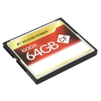 Карта памяти Compact Flash 64Гб/600x,Silicon Power (SP064GBCFC600V10)