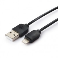 Кабель USB-Lightning(8pin),0,3м,Гарнизон GCC-USB2-AP2-0.3M,черный,пакет