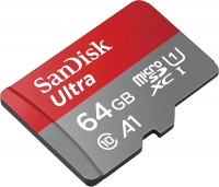 Карта памяти(б/адап.) microSDHC 64Гб/Class 10/UHS-I,SanDisk Ultra(SDSQUA4-064G-GN6MN)