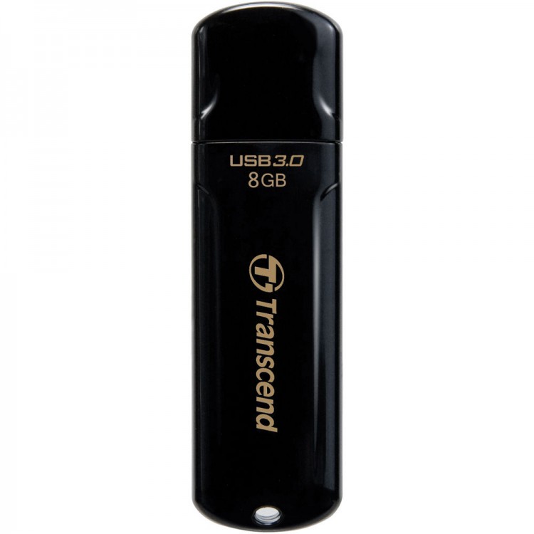 Накопитель USB 3.0,8Гб Transcend JetFlash 700,черный, пластик