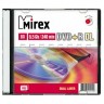 Диск DVD+R Mirex Dual Layer двухслойный 8.5 Гб 8x 1шт, красный, slim(тонкая коробка)