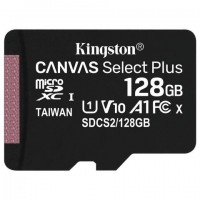 Карта памяти(б/адап.) microSDXC 128Гб/Class 10/UHS-I,Kingston Canvas Select Plus(SDCS2/128GBSP)