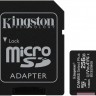 Карта памяти(+адаптер) microSDXC 256Гб/Class 10/UHS-I(Class 3),Kingston Canvas Select Plus(SDCS2/256