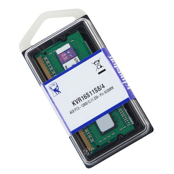 Модуль памяти 4Гб Kingston  KVR16S11S8/4 DDR3 SODIMM 1600 МГц 12800 Мб/с