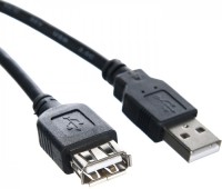 Кабель-удлинитель USB(AM)-USB(AF),1.5м,Telecom TUS6990-1.5M,черный,пакет