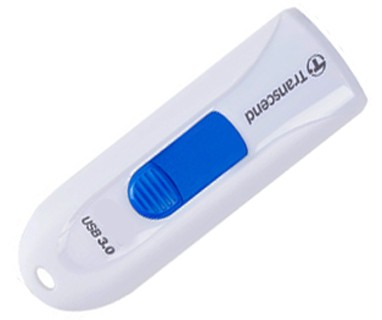 Накопитель USB 3.1,32Гб Transcend JetFlash 790W,белый/голубой, пластик