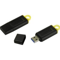 Накопитель USB 3.2, 128Гб Kingston Exodia DTX/128GB,черный, пластик