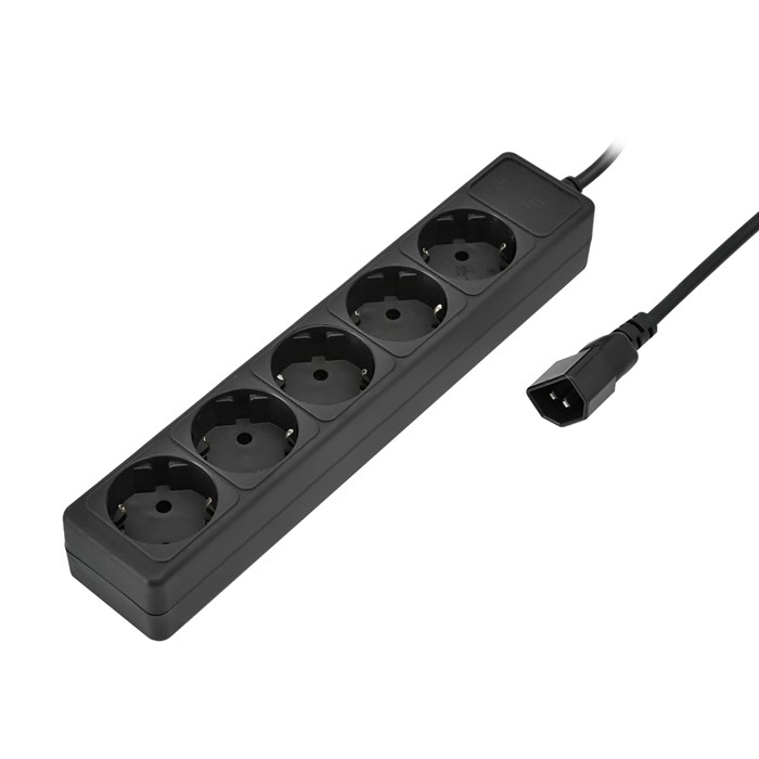 Сетевой фильтр Sven Special Base вилка C14(ИБП), 5 розеток(ки), кабель 1,8м. черный, пакет