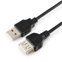 Кабель-удлинитель USB(AM)-USB(AF),1.8м,Gembird CC-USB2-AMAF-6B,черный,пакет