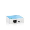 Маршрутизатор Wi-Fi TP-Link TL-WR702N, 1 порт 10/100 Мбит/сек , внешний, белый/синий, rtl, 18468