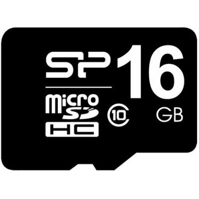 Карта памяти(б/адап.) microSDHC 16Гб/Class 10/UHS-I,Silicon Power Elite(SP016GBSTHBU1V10)