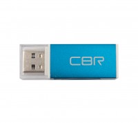 Картридер внешний CBR Glam USB 2.0, для SD,microSD,MMC,M2,MS,T-Flash,DV голубой, блистер