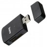 Картридер внешний Buro BU-CR-3103 USB 2.0, для SD,microSD,MMC,M2,MS,T-Flash черный, rtl
