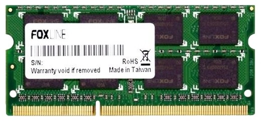 Модуль памяти 4Гб Foxline  FL1600D3S11S1-4G DDR3 SODIMM 1600 МГц 12800 Мб/с