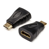 Адаптер miniHDMI(M)-HDMI(F),Atcom AT5285,черный,