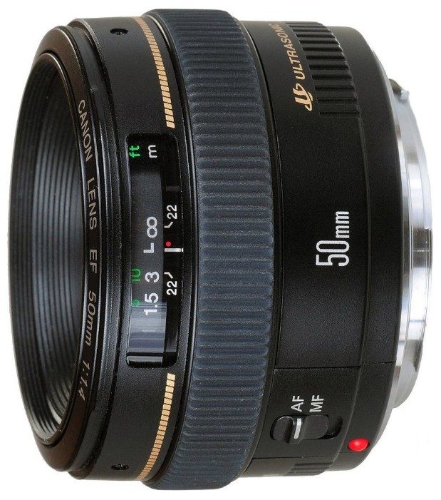 Объектив Canon EF 50mm 1.4 USM, черный, rtl(коробка)