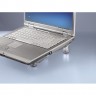Подставка для ноутбука Hama H-12093,17.3``,пластик, 2*кулер(ов) 60 мм, прозрачный