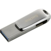 Накопитель USB 3.1/Type C, 32Гб SanDisk Ultra Luxe SDDDC4-032G-G46,серый, металл