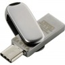 Накопитель USB 3.1/Type C, 32Гб SanDisk Ultra Luxe SDDDC4-032G-G46,серый, металл