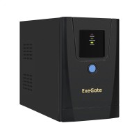 ИБП Exegate UNB-1000.LED.AVR.1SH.2C13,1000ВА/550Вт, 3х2*C13,1*евророзетка, черный, rtl