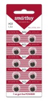 Щелочная батарейка LR41(AG3,G3,192) SmartBuy,1.5В,1 шт,блистер