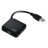 Концентратор USB Hama H-12190 4 порта USB 3.0, черный, rtl