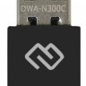 Адаптер Wi-Fi Digma DWA-N300C, USB 2.0, черный, блистер