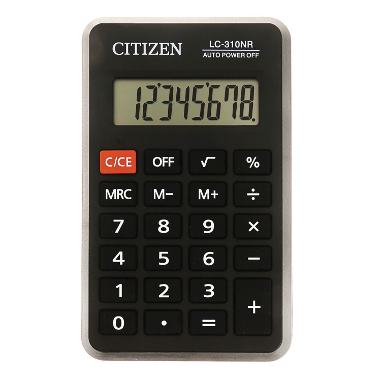 Калькулятор Citizen карман.  8 разр. (LC-310NR), 114х69мм
