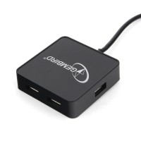 Концентратор USB Gembird UHB-242 4 порта USB 2.0, черный, блистер