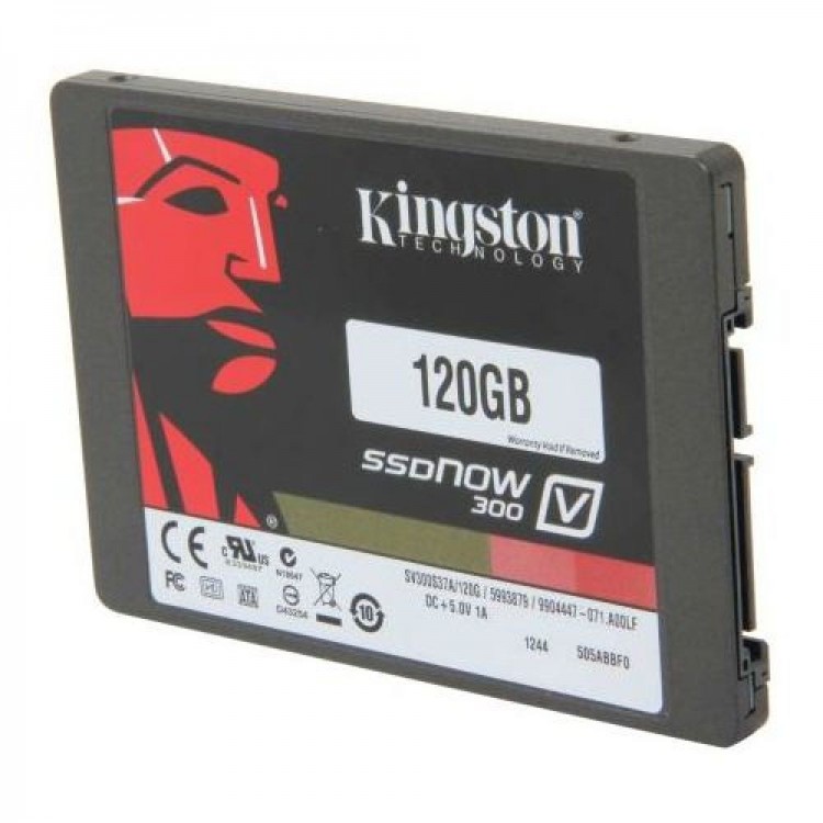 Накопитель SSD 2.5" 120 Гб Kingston SSDNow V300 SV300S37A   черный RTL(коробка)
