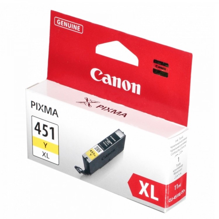 Картридж Canon CLI-451XLY желтый (yellow) (Оригинал)  6475B001