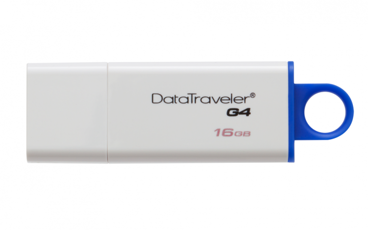 Накопитель USB 3.0 16Гб Kingston DataTraveler G4 DTIG4/16GB , белый/синий