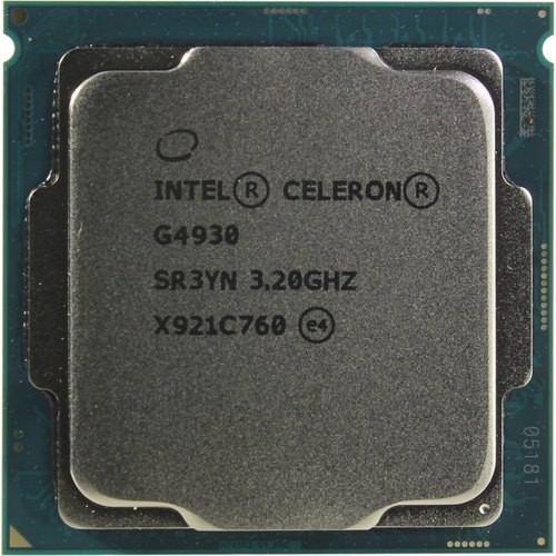 Процессор Intel Celeron G4930 3,2 ГГц (s1151 v.2, 2Мб, Intel® UHD Graphics 610, 2400 МГц) Coffee Lake Box