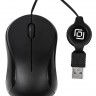 Мышь проводная Oklick 115SR, черная, оптическая, 1000dpi, USB(провод на скрутке), 