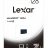 Карта памяти microSDXC 128Гб/Class 10/UHS-I,Lexar (LFSDM10-128ABC10)