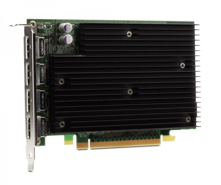 Видеокарта HP NVS 450 NVidia GeForce NVS 450 480МГц  PCI-E 512Мб 1400МГц  128бит DisplayPort x4 FH519AA