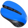 Мышь беспроводная Oklick 545MW, черная/синяя, оптическая, 1600dpi, USB(для приёмника), блистер