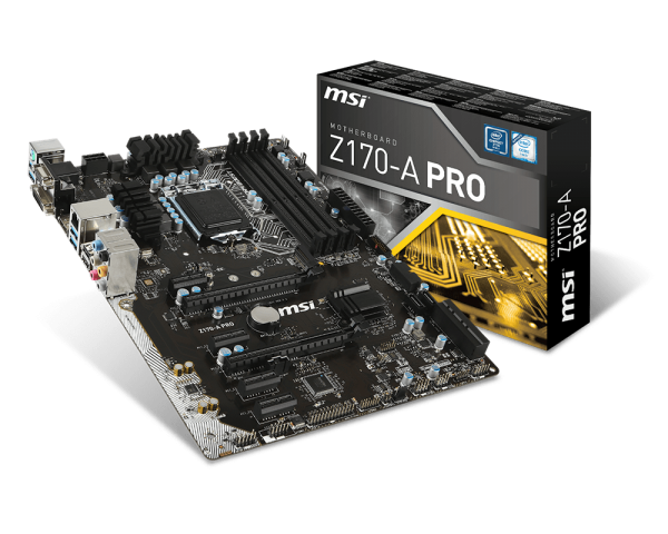 Материнская плата MSI Z170-A Pro(s1151, 4xDDR4, ATX)