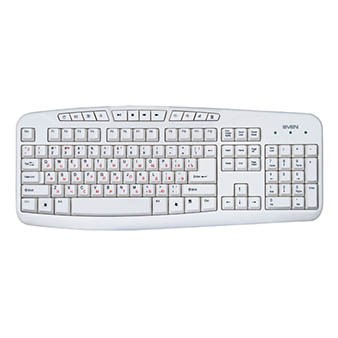 Клавиатура Sven Comfort 3050 (SV-03103050UW) белый USB, rtl(коробка)