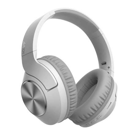 Гарнитура Bluetooth A4Tech 2Drumtek BH300,стерео,беспроводная,серебристая,rtl