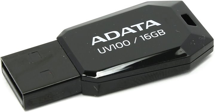Накопитель USB 2.0 16Гб Adata DashDrive UV100,черный