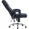 Кресло геймерское Cactus CS-CHR-OC02M-BK, черное, эко-кожа/эко-кожа