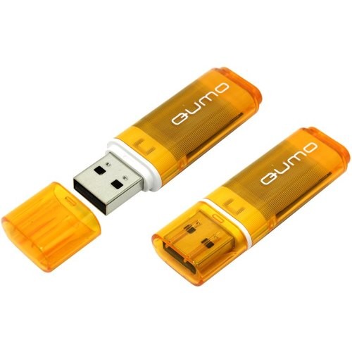 Накопитель USB 2.0 ,32Гб Qumo Optiva QM32GUD-OP1-Orange,оранжевый, пластик