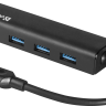 Концентратор USB Defender Quadro Express 4 порта USB 3.0, черный, блистер