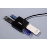 Концентратор USB Hama H-12131 4 порта USB 2.0, черный, rtl