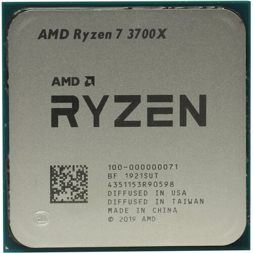 Процессор AMD Ryzen 7 3700X 3,6 ГГц(до 4,4ГГц) (AM4, 32Мб, без видео, 3200 МГц)  oem